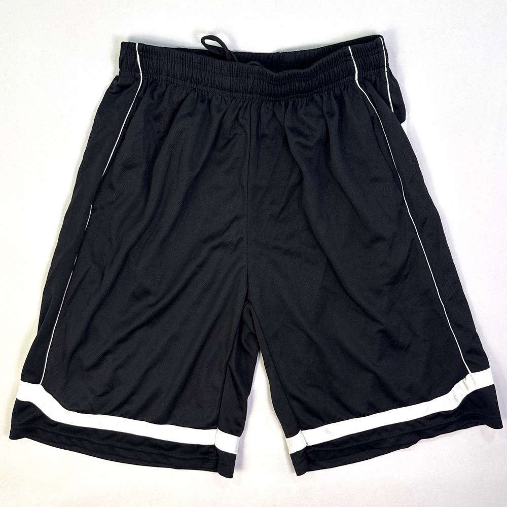 Ultra Performance Mens Basketball Shorts Black White Mesh Athletic Size Large
